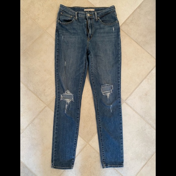 Levi's Denim - Levis 721 Highrise Skinny distressed 30